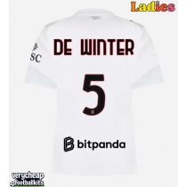 AC Milan Koni De Winter #5 Replica Away Shirt Ladies 2026-27 Short Sleeve